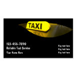 Cartes de visite de taxi carte de visite