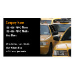 Cartes de visite de taxi cartes de visite personnelles