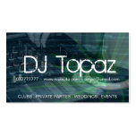 Cartes de visite du DJ Modèles De Cartes De Visite