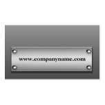 Cartes de visite en acier de plaque signalétique e cartes de visite professionnelles