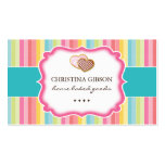 Cartes de visite lunatiques de biscuits cartes de visite personnelles