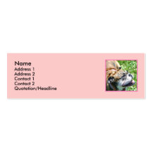 Cartes de visite maigres de bouledogue anglais cartes de visite personnelles