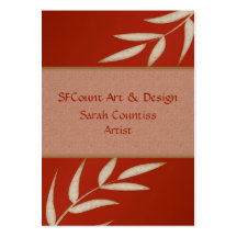 Cartes de visite personnalisables en soie rouges cartes de visite personnelles