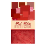 Cartes de visite roses de palette cartes de visite professionnelles