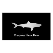 Cartes de visite simples de requin cartes de visite professionnelles