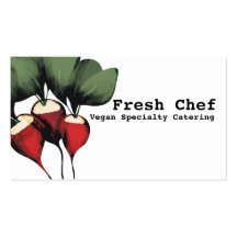 cartes de visite végétaux de restauration de chef  cartes de visite professionnelles
