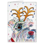 Cartes de voeux de Schnauzer de vacances