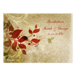cartes d'invitation de mariage de automne