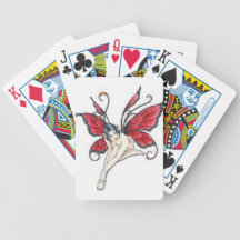 Cartes en liasse de jeu avec le ferry sur l'avant cartes à jouer