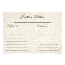 Cartes enes ivoire de recette de dentelle (3,5" x  faire-parts