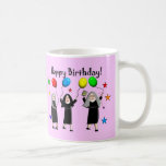Cartes et cadeaux de joyeux anniversaire de nonne tasse à café