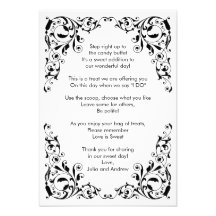 Cartes noires et blanches élégantes de buffet de s invitations
