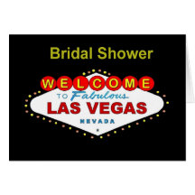 Cartes nuptiales de douche de Las Vegsa