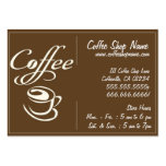 Cartes perforées de magasin de café modèle de carte de visite