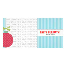 Cartes photos brillants de Noël 4 x 8 Photocarte Customisée