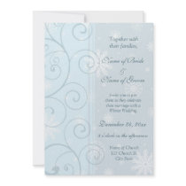 Cartes photos de faire-part de mariage d'hiver