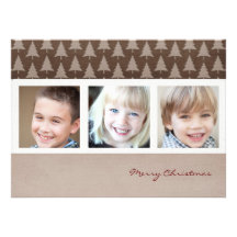 cartes photos de Noël de salutation de saison Invitations