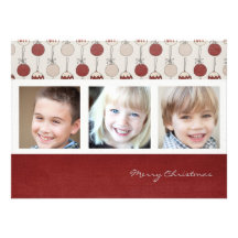 cartes photos de Noël de salutation de saison Invitation Personnalisée