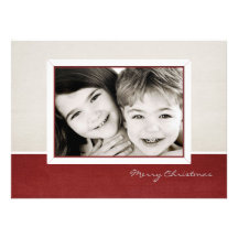cartes photos de Noël de salutation de saison Invitations Personnalisées