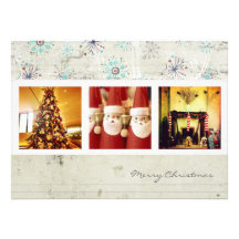 cartes photos d'instagram de Noël de salutation de Invitations