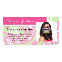 Cartes photos gais d'obtention du diplôme de rose  photocarte personnalisée