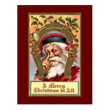 Cartes postales colorées vintages de Noël