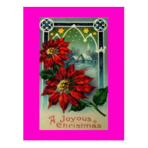 Cartes postales colorées vintages de Noël