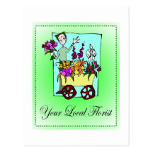 Cartes postales de fleuriste