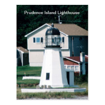 Cartes postales de phare d'île de prudence