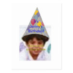 Cartes postales d'invitation de chapeau de fête d'