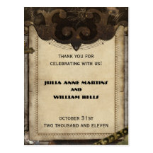 Cartes postales victoriennes de Merci de Steampunk