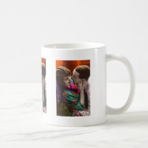 Cartes romantiques antiques vintages et cadeaux de mugs à café