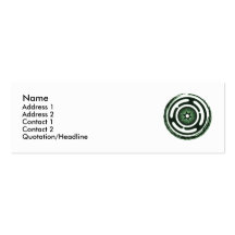 Cartes (vertes) de profil de la roue de Hecate Carte De Visite