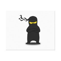 Cartoon Ninja Canvas Afdruk