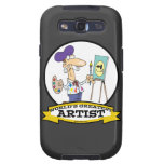 CARTOON VAN HET MAN VAN DE KUNSTENAAR VAN WERELDEN SAMSUNG GALAXY S3 COVER