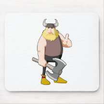 Cartoon Viking Muis Matten