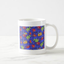 cartoon vissen koffie mok