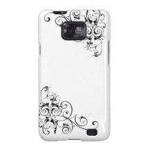 Cas abstrait (noir et blanc) coque galaxy s2