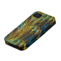 Cas au néon de Coque-Compagnon de la fractale 5 Coque Case-Mate iPhone 4