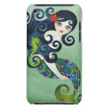 Cas bleu vert de Coque-Compagnon de sirène Étuis Barely There iPod