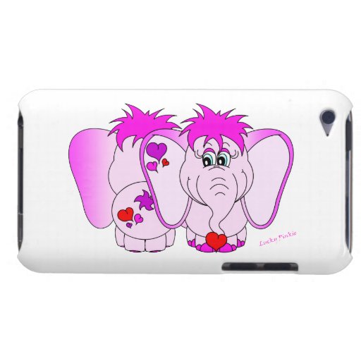 Cas chanceux mignon de contact d'iPod d'auriculair Coques Barely There iPod