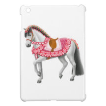 Cas de coeur de Valentine mini d'iPad rose de chev