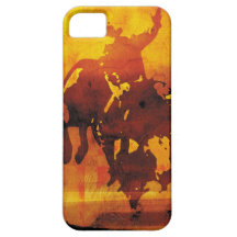 Cas de cuivre de l'iphone 5 de cavalier de taureau coques iPhone 5 Case-Mate
