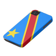 Cas de l'iphone 4 de drapeau de DR Congo Étui iPhone 4