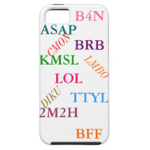 Cas de l'iPhone 5 "d'abréviations de conversation" Coque Case-Mate iPhone 5