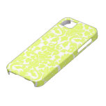 Cas de l'iPhone 5 de damassé de chaux Coques iPhone 5 Case-Mate