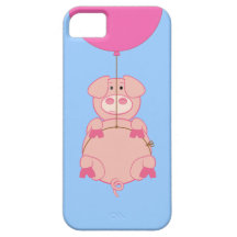 Cas de vol de l'iphone mignon 5 de porc et de ball coques iPhone 5 Case-Mate