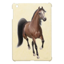 Cas d'iPad Arabe de cheval de baie de trot mini