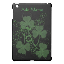 Cas d'iPad graphique de shamrock mini