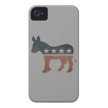 Cas d'Iphone 4 d'âne de Démocrate Coque Case-Mate iPhone 4